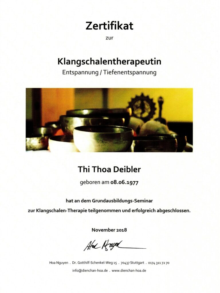 Klangschalentherapie